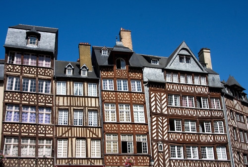Rennes, maisons à colombage